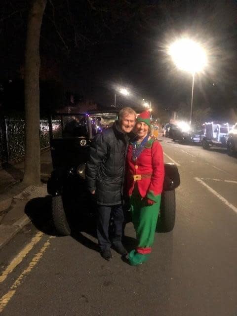 Sir David with former Leigh-on-Sea council chairman Jill Healey during Christmas celebrations (Helen Symmons)