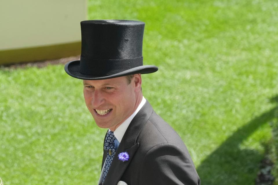 Prince William attended Royal Ascot without the Princess of Wales (AP)