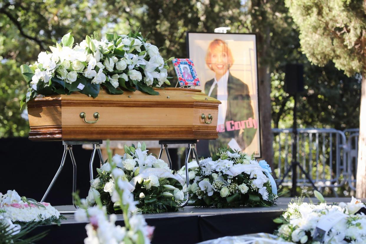 Les funérailles d'Annie Cordy le 12 septembre 2020 - Valery HACHE - AFP