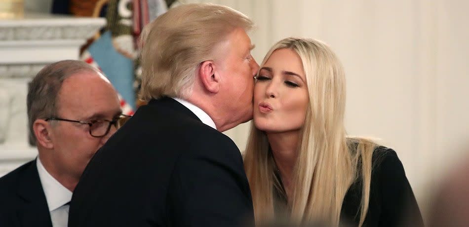 U.S. President Donald Trump and his eldest daughter, Ivanka Trump