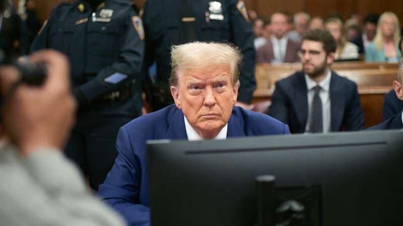 Donald Trump at his New York criminal trial
