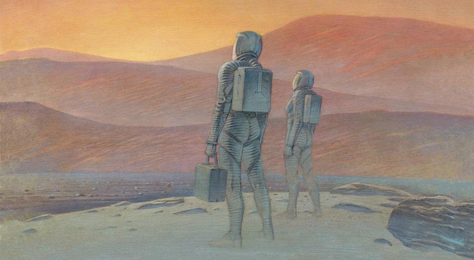 Mars selon le dessinateur François Schuiten - Louis Vuitton