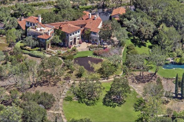 Aerial view of the estate.