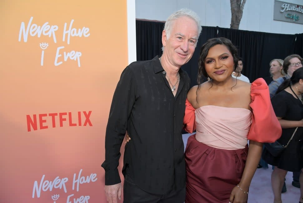 John McEnroe and Mindy Kaling