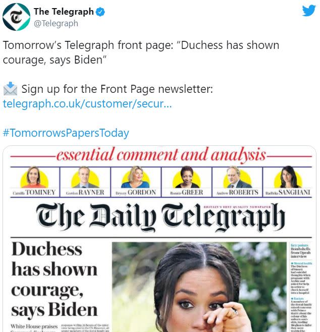 Twitter @Telegraph