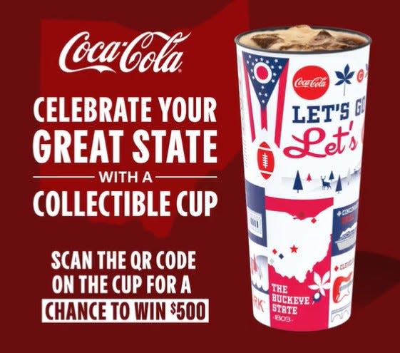 Ohio-themed collectible cups are now available at Cinemark locations in Ohio.