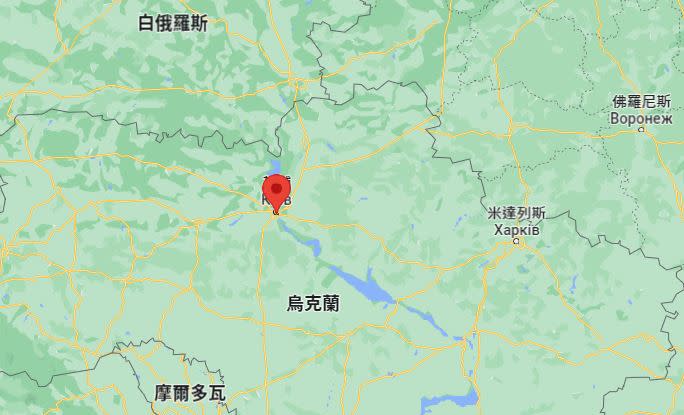 《法新社》透露，俄軍已進入烏克蘭首都北部。（圖／翻攝自google maps）