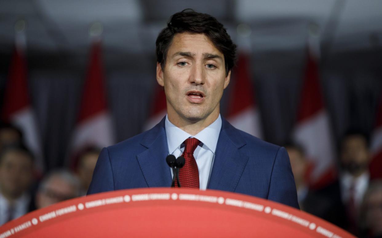 The Canadian prime minister's gun control speech in Toronto was overshadowed by questions over a third occasion in which he donned racist make-up - Bloomberg