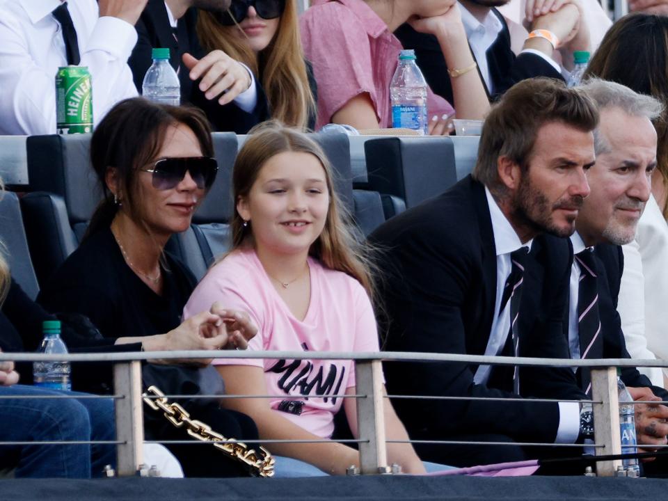 Victoria Beckham, Harper Beckham, David Beckham