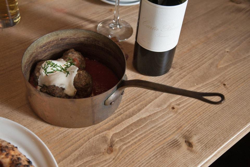 Meatballs are on the menu at Rose's Daughter trattoria in Delray Beach.