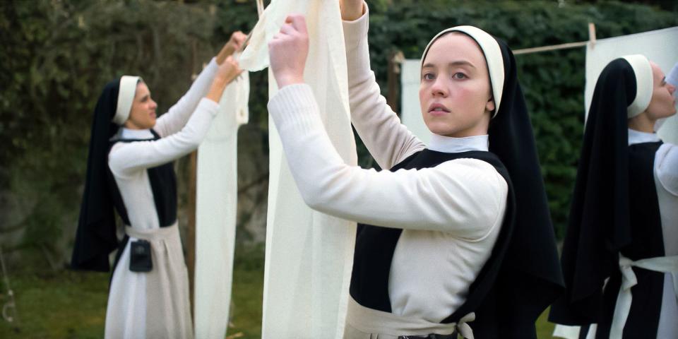 Sydney Sweeney plays a nun in the new horror film Immaculate. (Alamy)