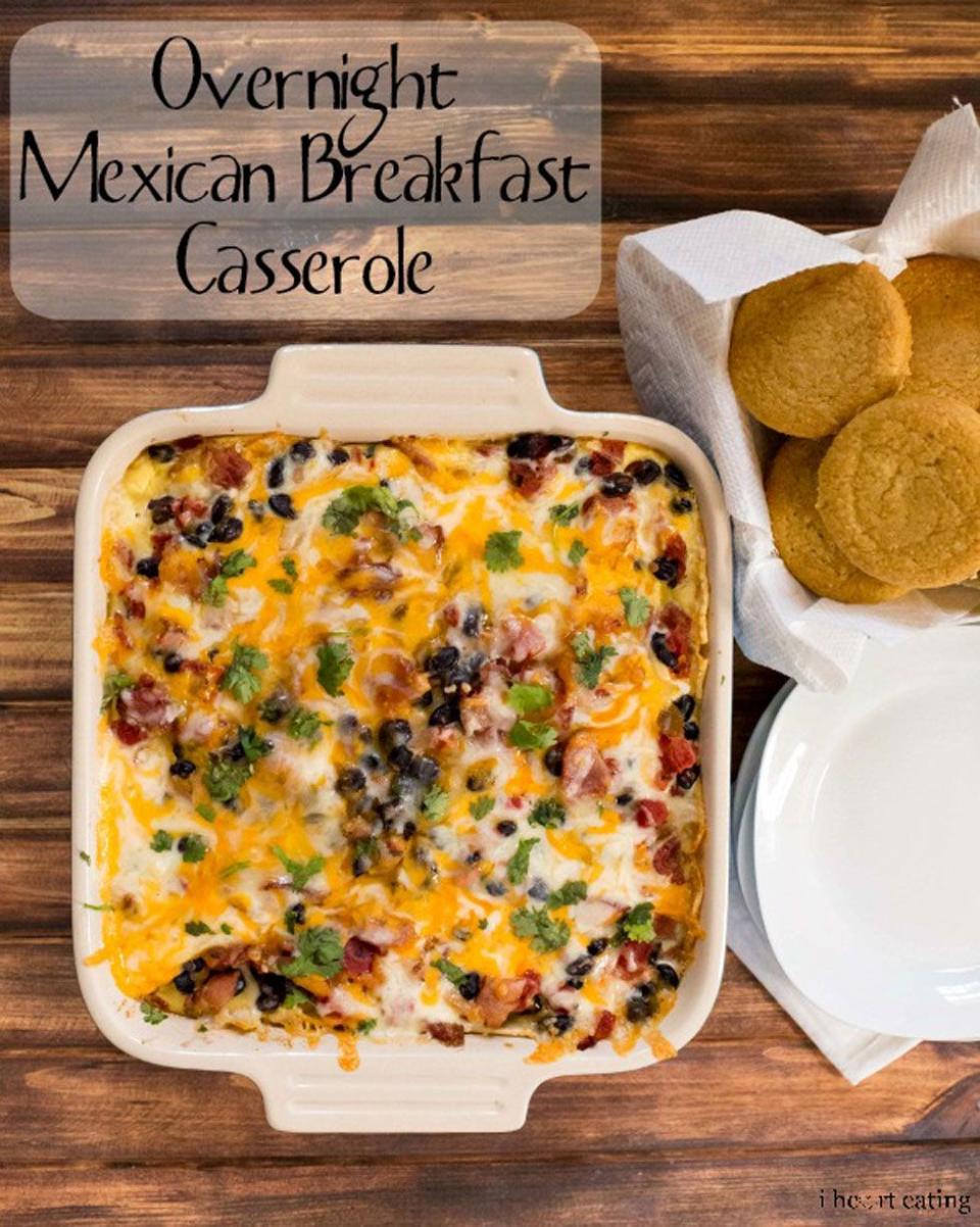 Overnight Mexican Breakfast Casserole