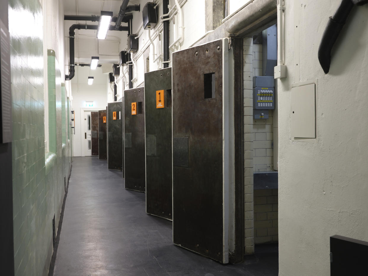 The cells at Bow Street (Cristian Barnett/Bow Street Police Museum/PA)