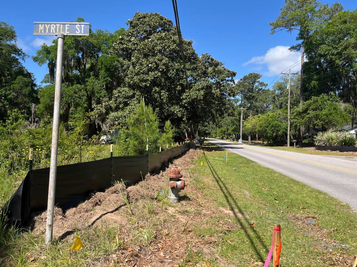 A new sidewalk, the burying of utilities and repaving are all part of a $3 million upgrade to Allison Road in Beaufort. The work began this week.
