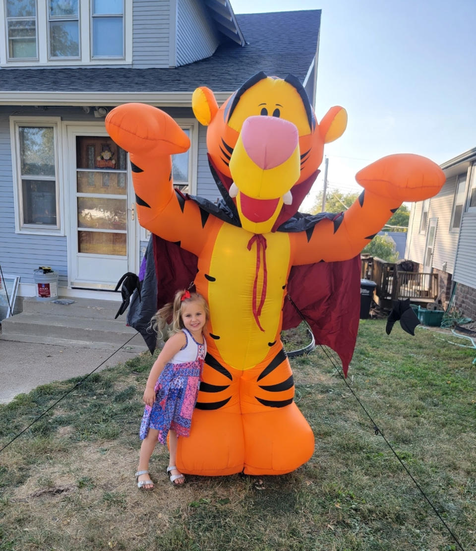 This beloved Halloween Tigger decoration was stolen from a yard in Omaha, Nebraska. (Courtesy Savana Robins)
