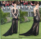 Auch bei der Premiere zu „Snow White and the Huntsman“ setzte Kristen auf Spitze und wir finden dieses Styling von Marchesa durchaus gelungen. Der zarte Stoff passt zu ihrem hellen Teint, die transparenten Stellen zeigen nicht zu viel. (Bilder: Wenn)