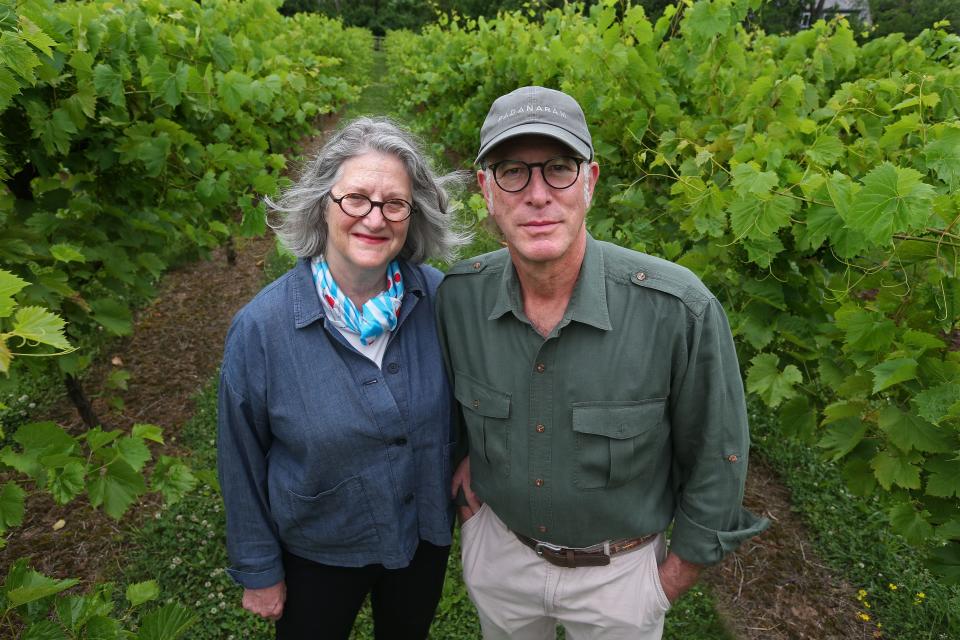 The vineyard on the property of Debra and Steve Koenig is just one facet of their gardens. The couple are opening their 5 acres near the Milwaukee River for this month's Garden Conservancy Open Day tour.