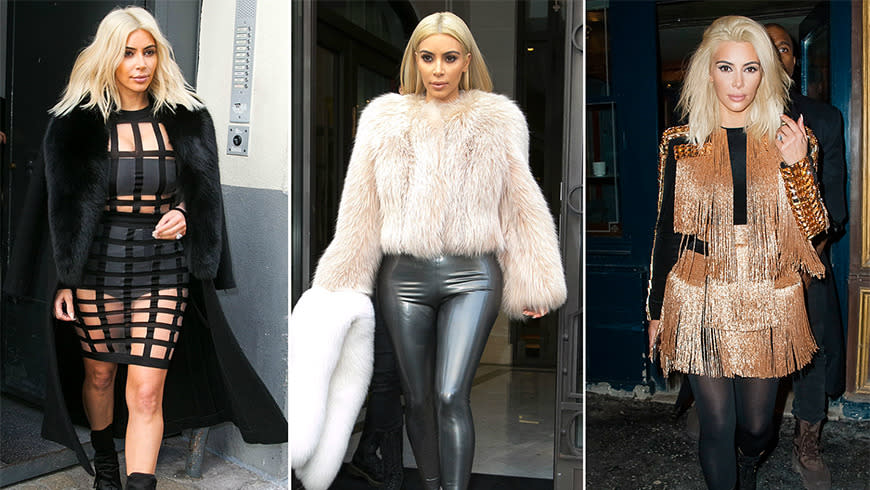 Every Kim Kardashian Outfit from Paris Fashion Week, from Chic to Insane