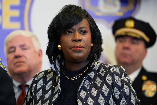 <p>AP Photo/Matt Rourke</p> On the first day of her mayorship, Cherelle Parker declared Philadelphia in a public safety emergency January 2