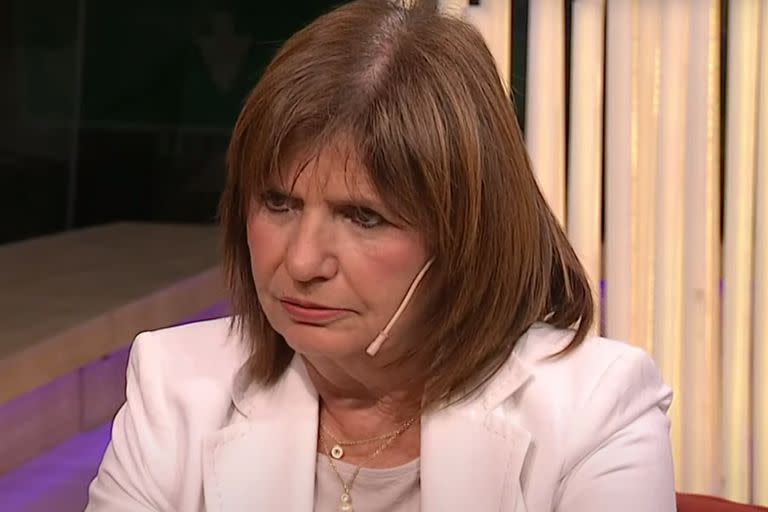 La exministra de Seguridad y precandidata a presidenta, Patricia Bullrich.