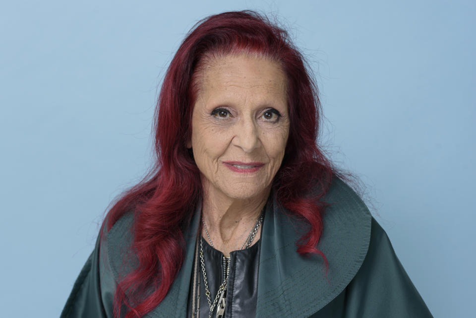 Patricia Field poses for a portrait on Wednesday, June 7, 2023, in New York to promote “Happy Clothes: A Film About Patricia Field,” which premiered at the Tribeca Film Festival. (Photo by Christopher Smith/Invision/AP)