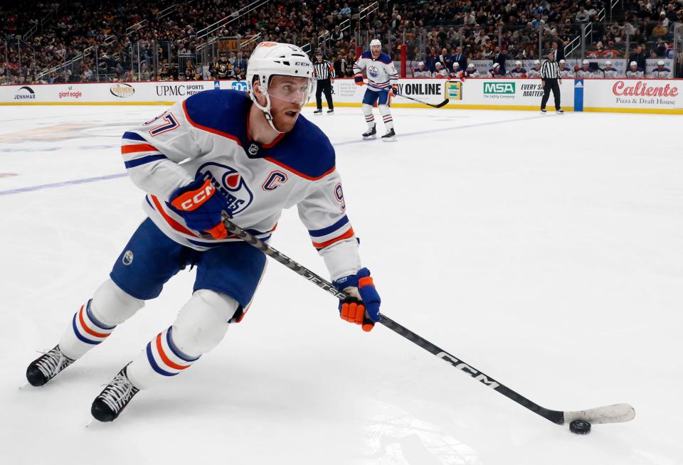 Edmonton Oilers center Connor McDavid is averaging 2.44 goals for every 60 minutes played.