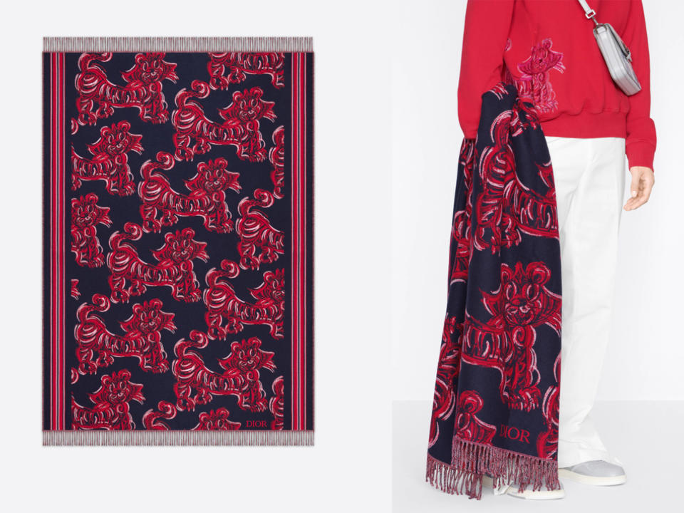 DIOR AND KENNY SCHARF Blanket （售價：$9,200）