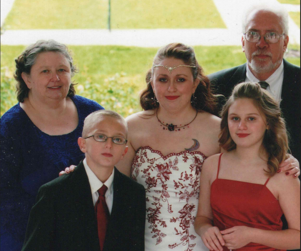 Giovanna Vittori, 38, third from left, sued the Kansas City Fire Department and the city for alleged disability discrimination in the workplace as she suffered from post-traumatic stress disorder. Vittori died shortly after the lawsuit was filed of a medication overdose. In March 2023, a Jackson County jury awarded $100,000 to her family.