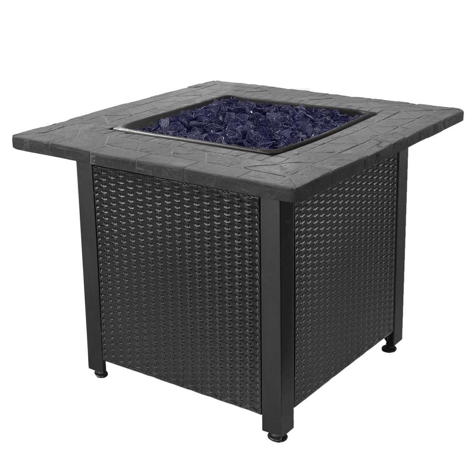 2) Outdoor Patio Table Gas Fire Pit