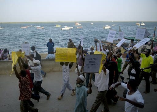 Lamu residents say the huge port, although located some 10 kilometres (six miles) from the UNESCO-listed island, will impact on their livelihoods and accuse the government of ignoring their concerns