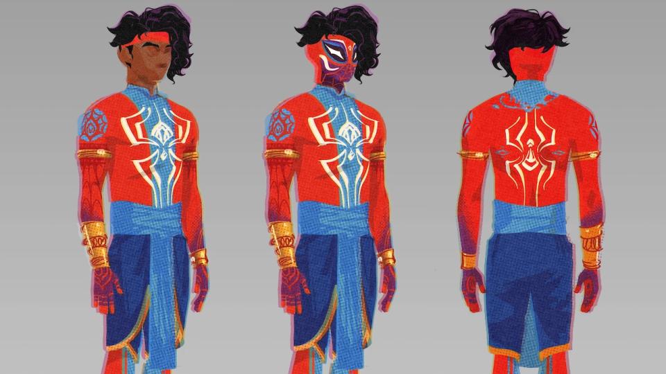 Spider-Man India in Across the SPider-Verse concept art