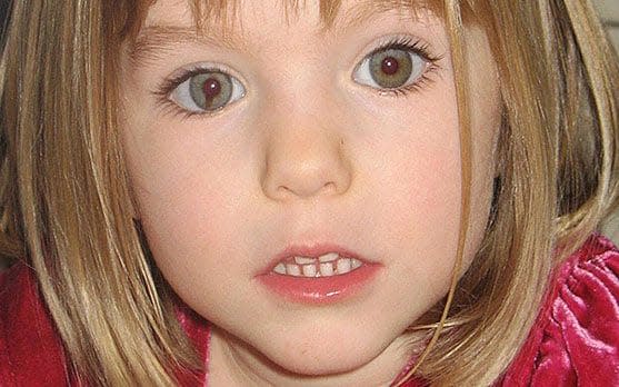 Madeleine McCann before she went missing a decade ago - PA