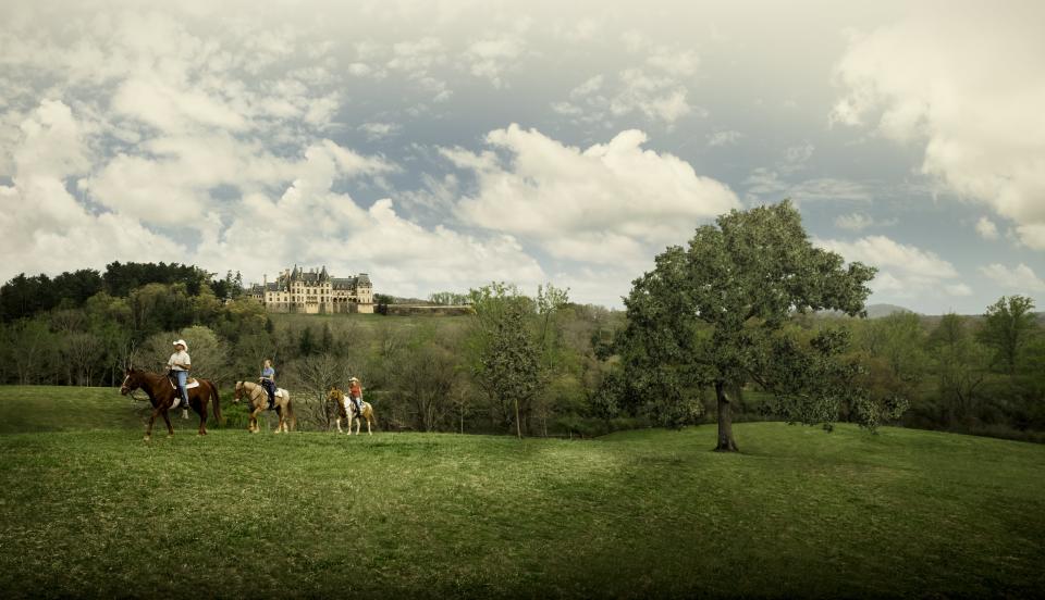 The Biltmore Estate offers many activities for guests, including horseback riding.