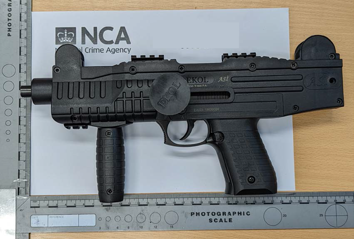 One of the guns seized by the NCA after its investigation (National Crime Agency)