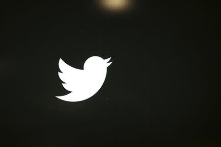 The Twitter logo is seen at the company's headquarters in San Francisco, California October 4, 2013. REUTERS/Robert Galbraith