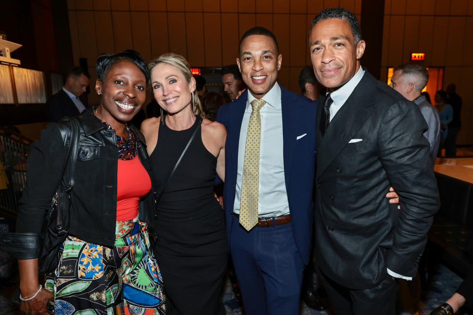 NEW YORK, NEW YORK - MAY 17: (L-R) Candi Carter, Jane Francisco, Don Lemon, and T.J. Holmes attend The Hollywood Reporter Most Powerful People In Media Presented By A&E at The Pool on May 17, 2022 in New York City. (Photo by Jamie McCarthy/Getty Images for The Hollywood Reporter)