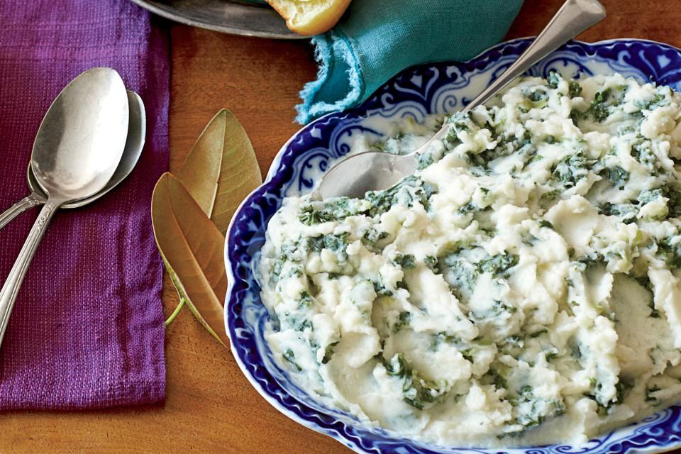 Mashed Potatoes with Greens