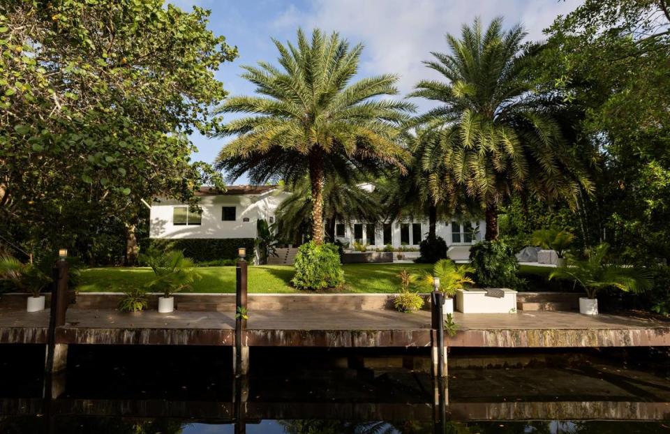 A view of developer Rishi Kapoor’s backyard on Monday, Aug. 14, 2023, in Coral Gables, Fla.