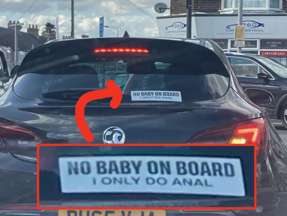 "No baby on board. I only do anal"