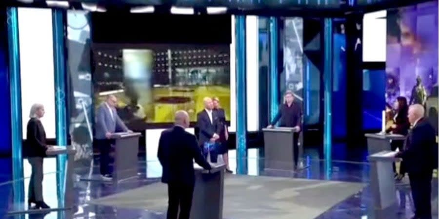 Russian TV propaganda talk show