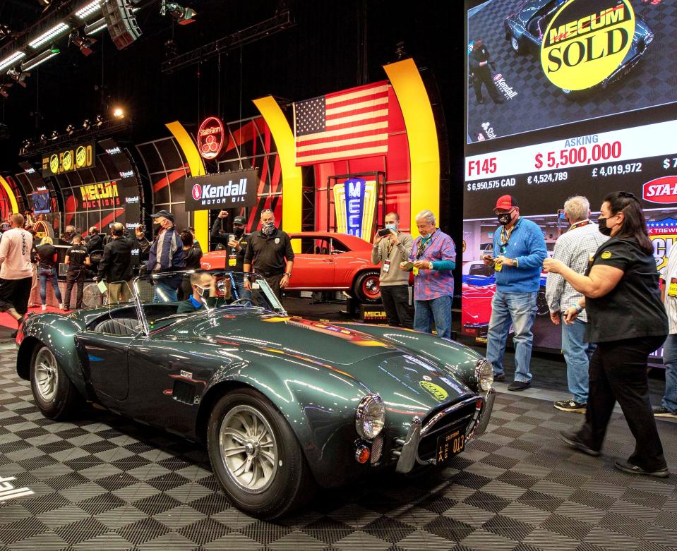 Approximately 1,500 vehicles and 200 pieces of road art and memorabilia will be at State Farm Stadium during Mecum Auctions.