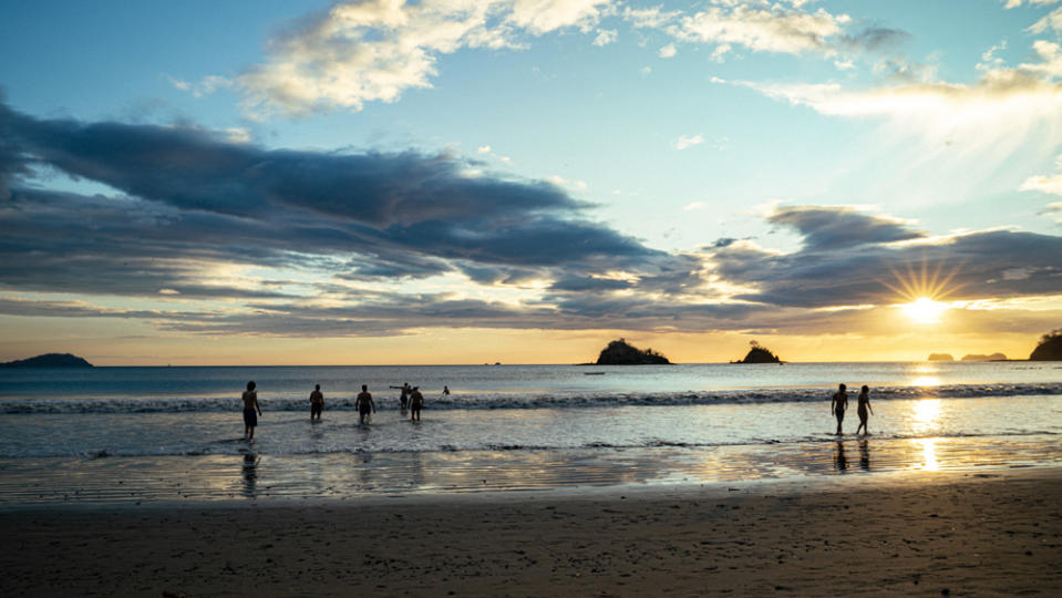 A bit of beach time as the sun sets on another memorable ride day. - Credit: Hermann Koepf, courtesy of BMW Motorrad.