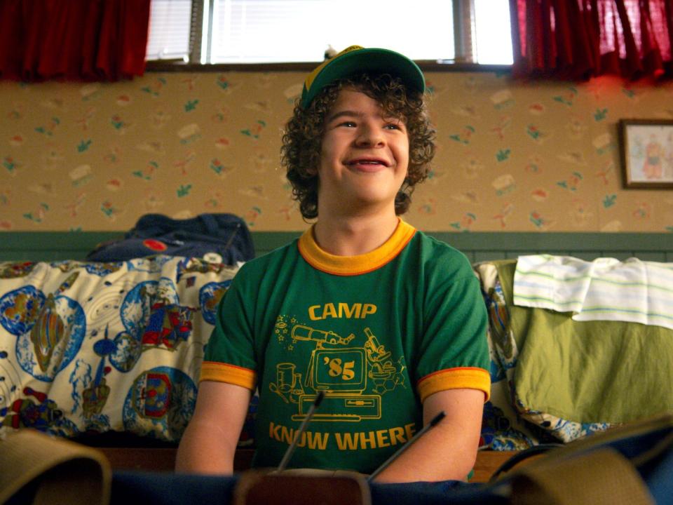 Dustin Henderson Gaten Matarazzo in room Stranger Things 3 Netflix