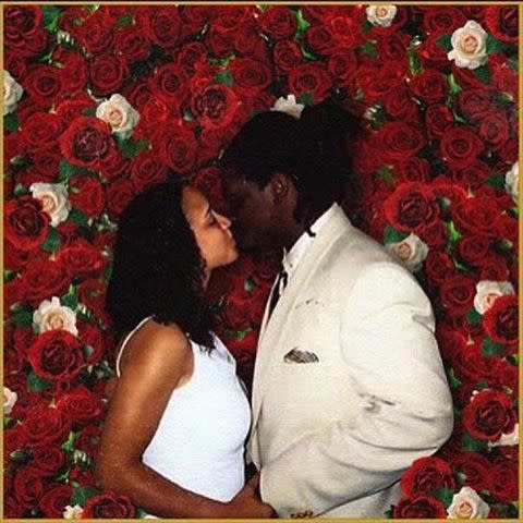 Amber Najm Instagram T-Pain and his wife Amber Najm on their wedding day in 2003.