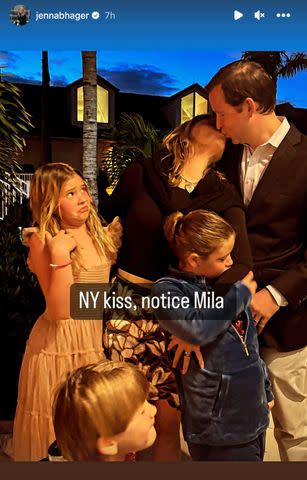 <p>Jenna Bush Hager/ Instagram</p> Jenna Bush Hager posts hilarious family photo on Instagram on New Year's Eve, 2023