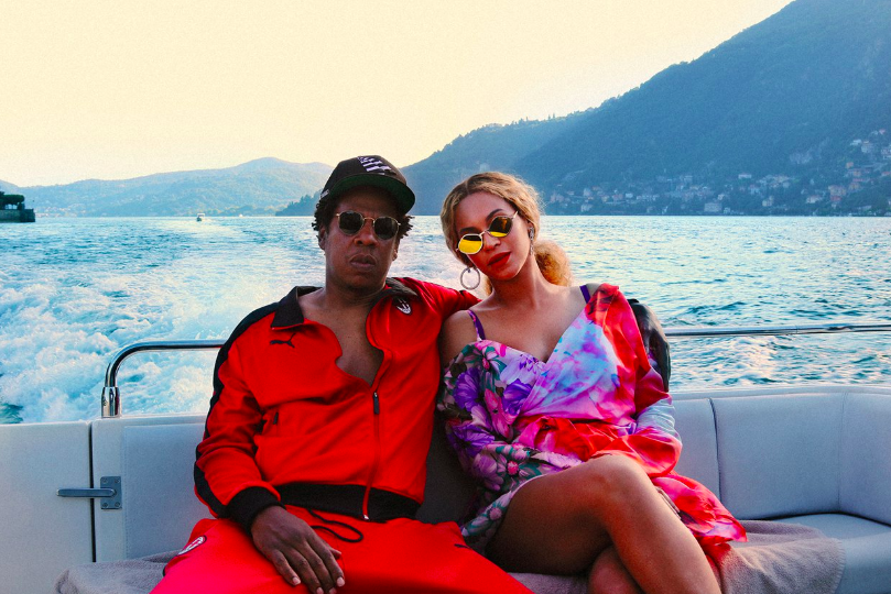 Jay-Z and Beyonce living it up in Europe. Source: Beyonce.com