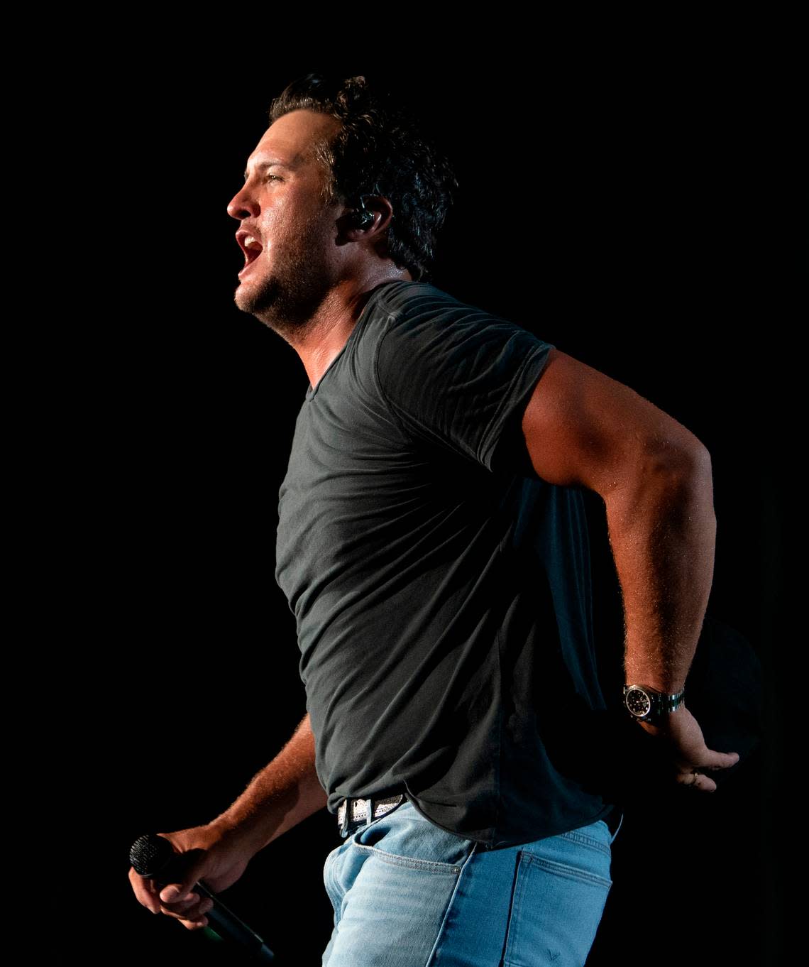 Luke Bryan brings his “Raised Up Right Tour” to the Coastal Credit Union Music Pavilion at Walnut Creek in Raleigh, N.C., Friday night, July 8, 2022.