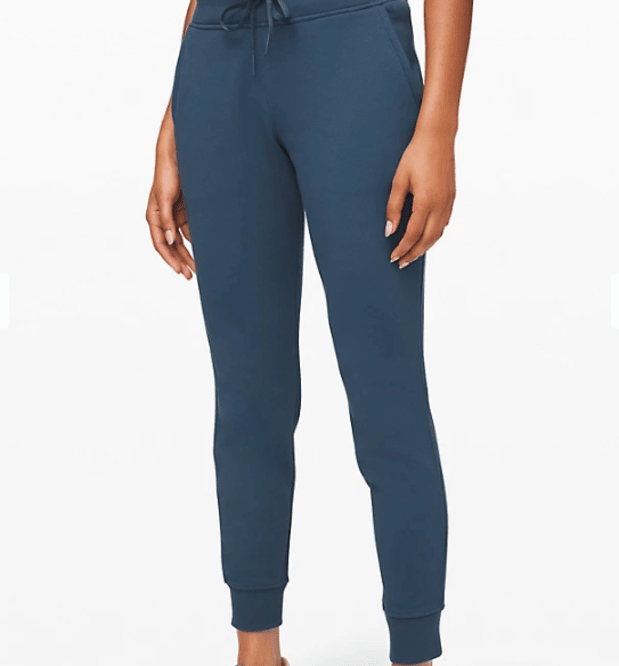 <p>Comfy AF.</p><p><strong><a href="https://shop.lululemon.com/p/womens-sweatpants/Scuba-Jogger-MD/_/prod10260173?color=47870&sz=14" rel="nofollow noopener" target="_blank" data-ylk="slk:Warm Down Joggers, $89 at Lululemon;elm:context_link;itc:0;sec:content-canvas" class="link ">Warm Down Joggers, $89 at Lululemon </a></strong></p><p>Lululemon</p>