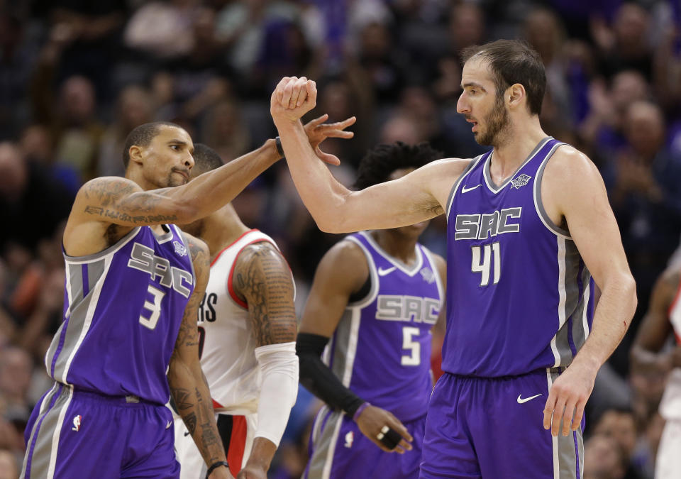 George Hill and Kosta Koufos might not solve all of Cleveland’s issues, but they’re a start. (AP)
