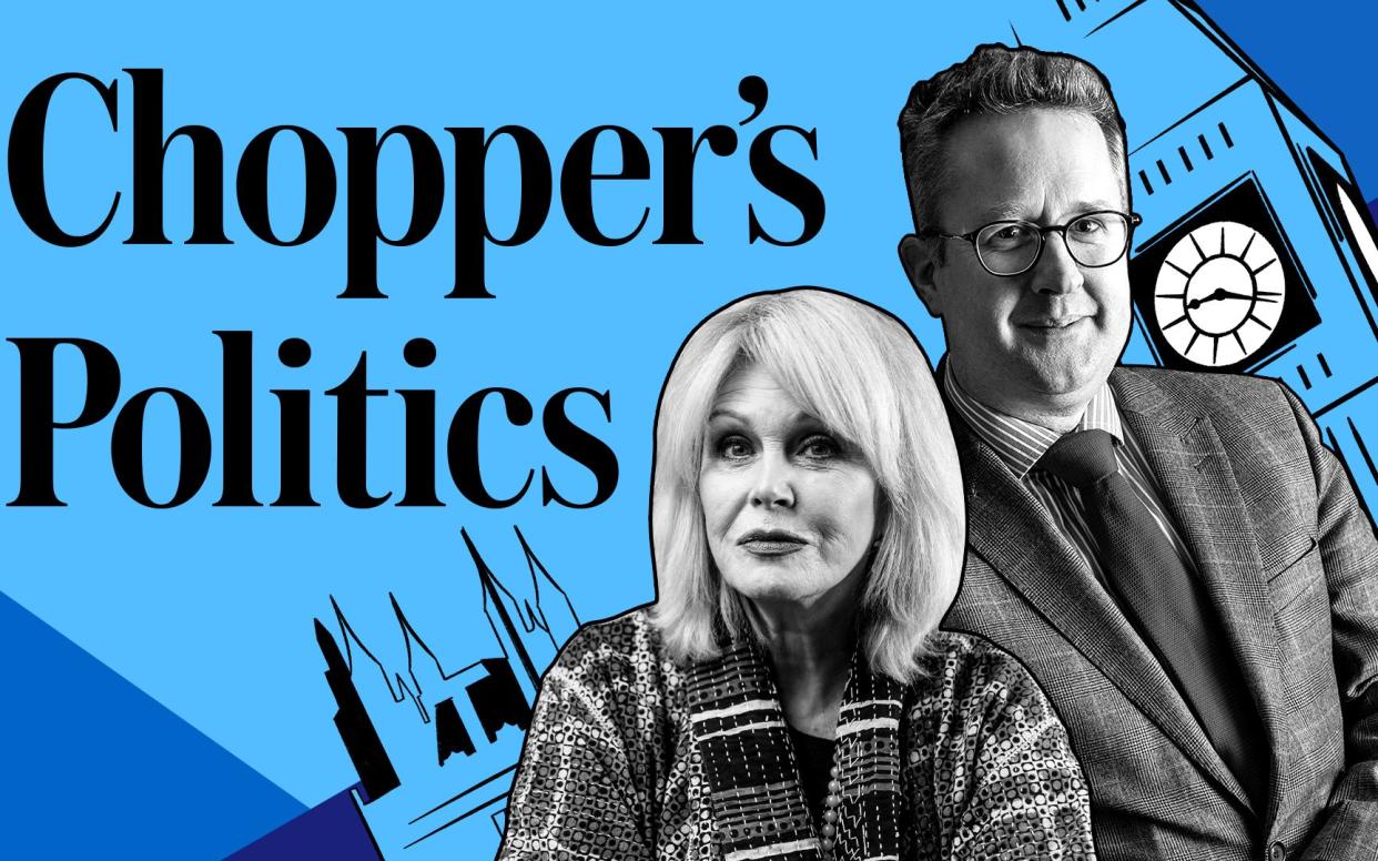 Joanna Lumley is this week's guest on Chopper's Politics podcast